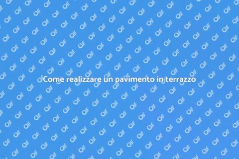 Pavimento in terrazzo veneziano