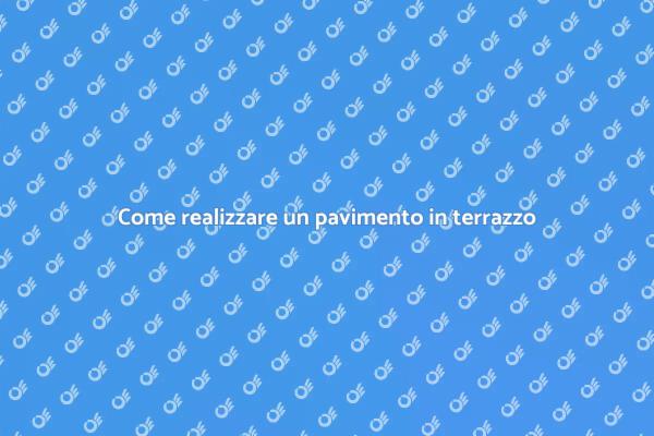 Guida al pavimento in terrazzo veneziano