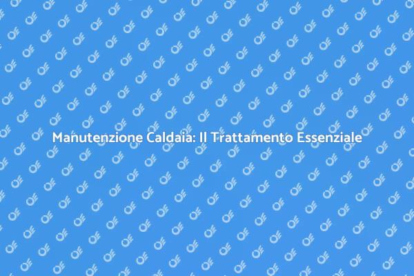 Trattamento Completo per la Caldaia