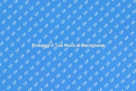 Impermeabilizzazione Muro di Recinzione