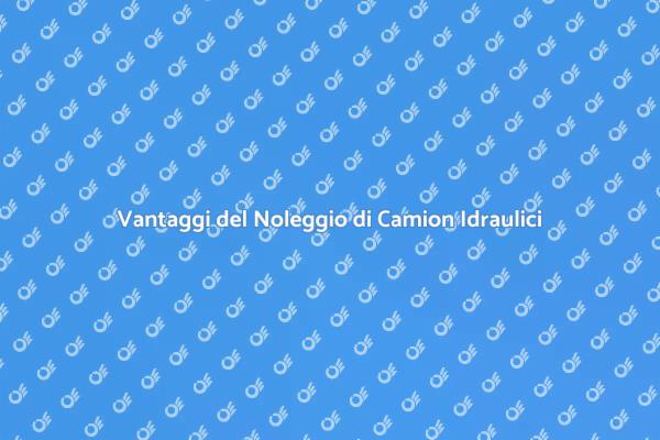 Noleggio Camion: Sponda Idraulica Vantaggi