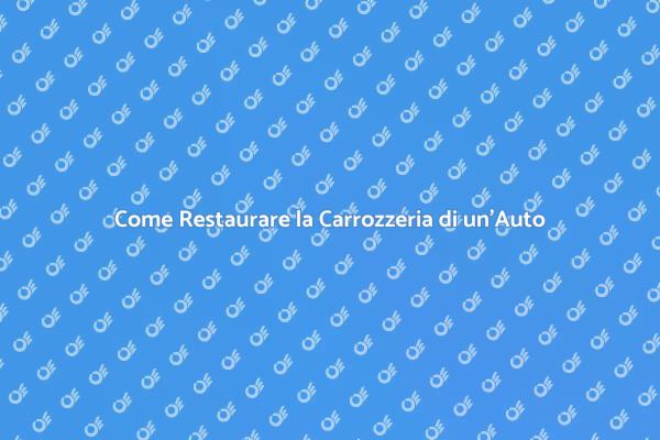 Rinnova la Tua Auto d'Epoca con Stile
