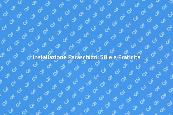 Paraschizzi: Funzionalità e Stile in Cucina
