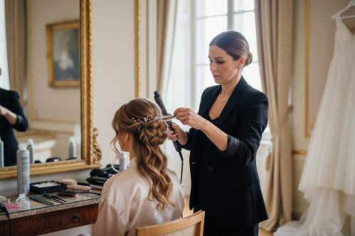 un hair makeover per feste esclusive di classe