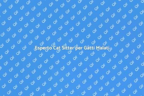 Cat Sitter Esperto per Gatti Malati