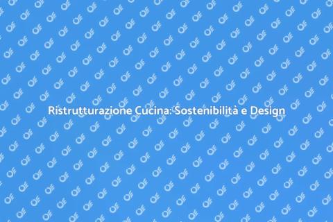 Cucina Sostenibile con Elettrodomestici