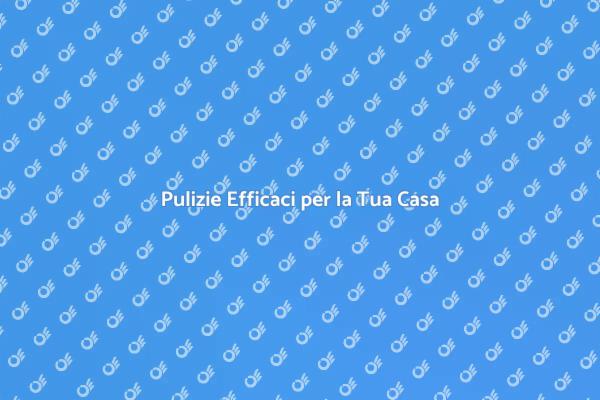 Pulizie: Efficienza e Professionalità
