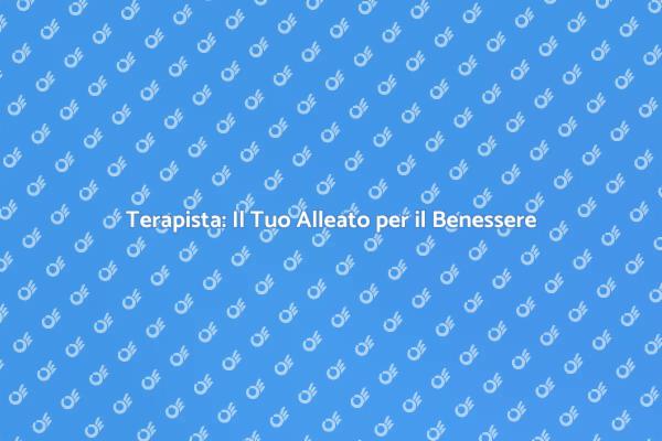 Terapia: Un Viaggio Verso il Benessere