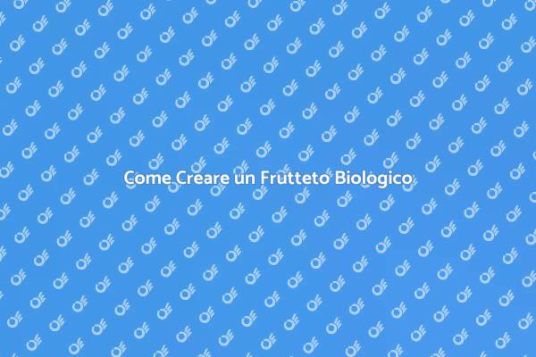 Frutteto Biologico: Inizia il Tuo Viaggio