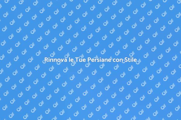 Come Verniciare le Persiane in Casa