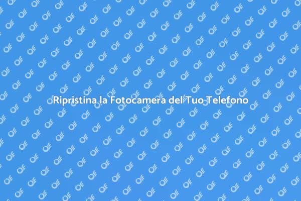 Rendi di Nuovo Funzionante la Tua Fotocamera