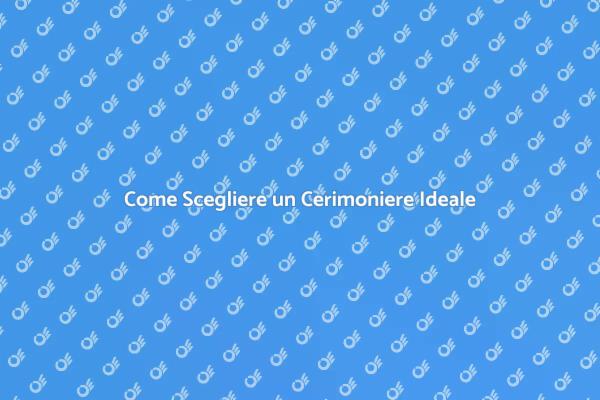Cerimoniere: Chiave per un Evento di Successo