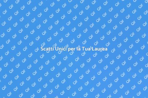 Servizio fotografico per laurea unica