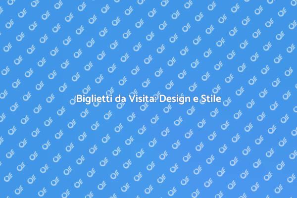 L'Arte di Creare Biglietti da Visita