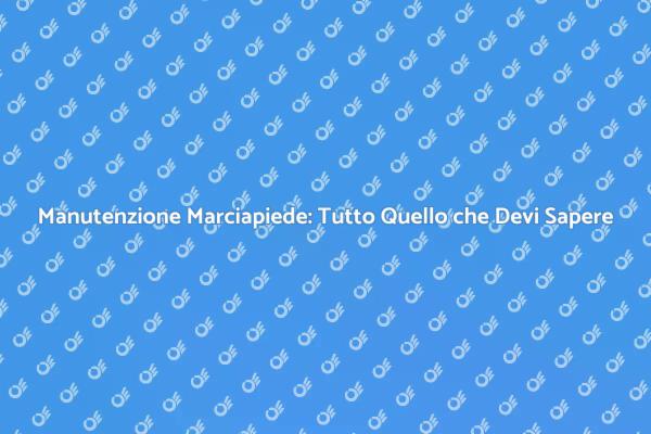 Marciapiede Sicuro: La Tua Guida Pratica
