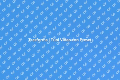 Package di Preset per Video di Qualità