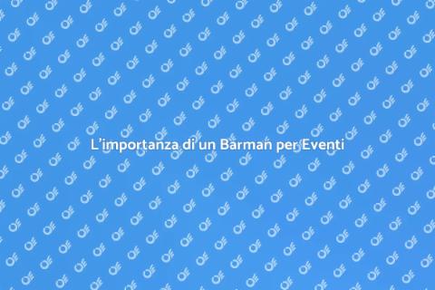 Barman Professionista per Eventi
