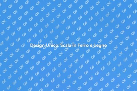 Scala in Ferro con Gradini in Legno