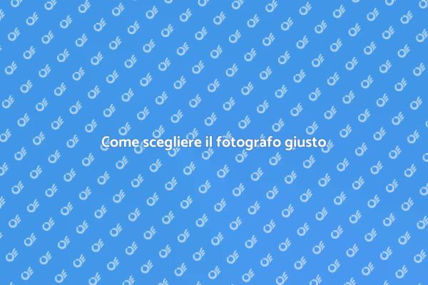 L'importanza di un fotografo esperto