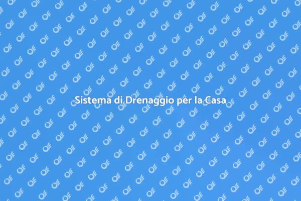 Proteggi la Tua Casa con il Drenaggio