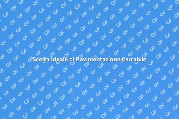 Pavimentazione Carrabile: Estetica e Funzionalità