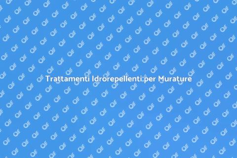 Protezione Murale Idrorepellente