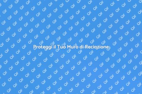 Impermeabilizzazione Muro di Recinzione