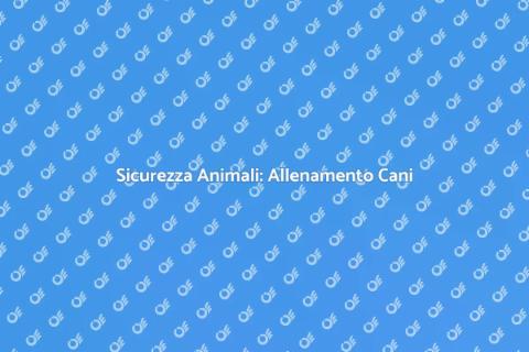 Allenamento Cani per Emergenze