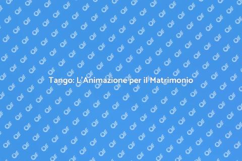 Animazione Tango per il Tuo Matrimonio