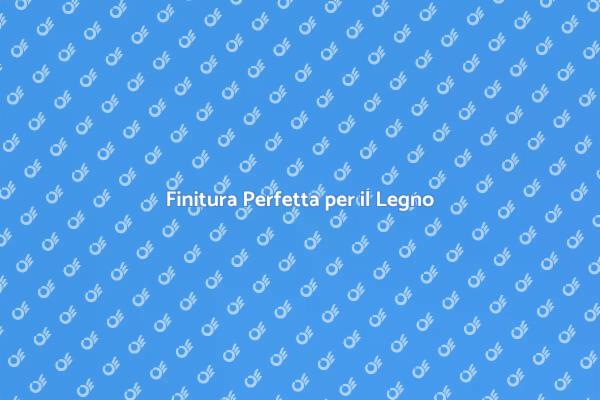 Pittura del Legno: Saldo Finale