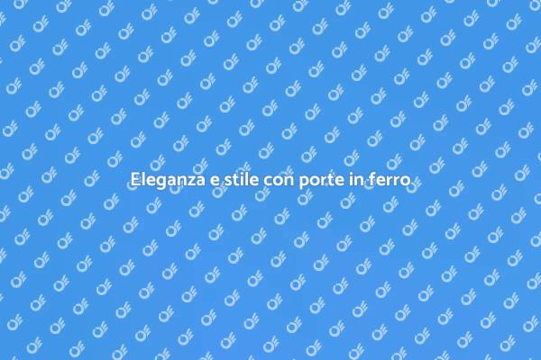 Trasforma la tua casa con una porta in ferro