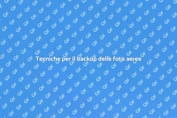 Come archiviare le fotografie aeree