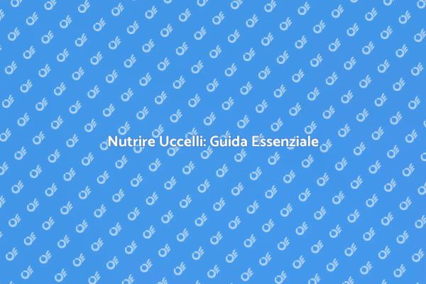 Come Preparare Mangime per Uccelli
