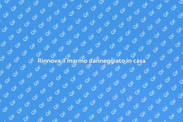 Come sostituire il marmo danneggiato