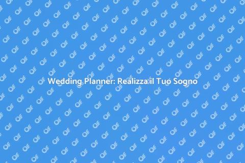 Consulenza Wedding Planner per Matrimonio