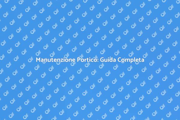 Tecniche Efficaci per Pulire il Portico