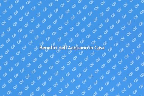 Acquario per il Benessere Domestico