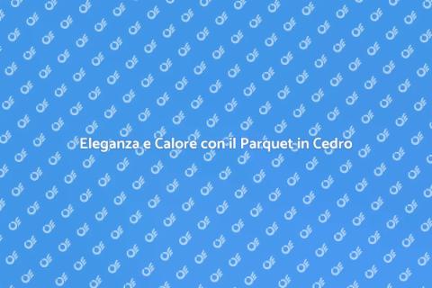 Posa in Opera del Parquet in Cedro