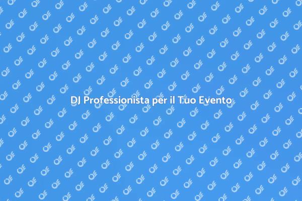 DJ per Eventi Aziendali di Successo