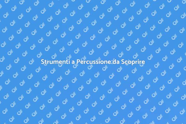Scopri Strumenti a Percussione Unici