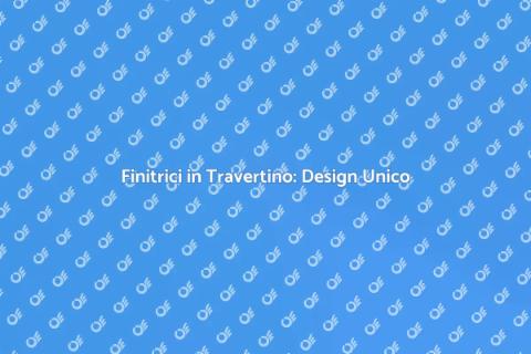 Finitrici in Travertino per Casa