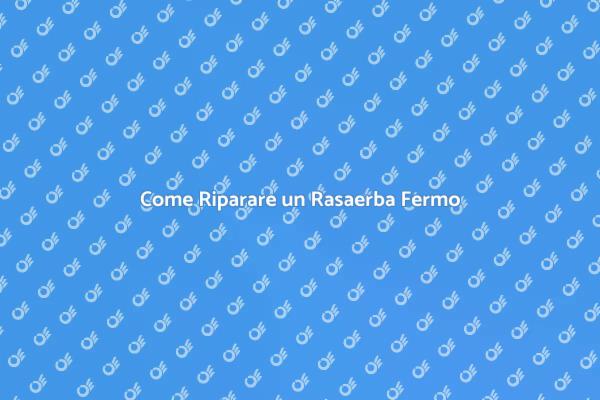 Rasaerba Fermo? Ecco Come Rimetterlo in Funzione