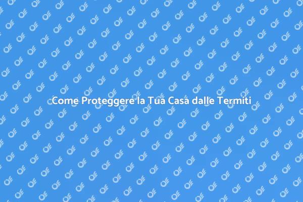 Termiti: Come Difendere la Tua Casa
