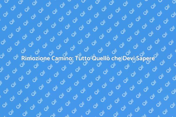 Rimozione Camino: Progetto Facile e Sicuro