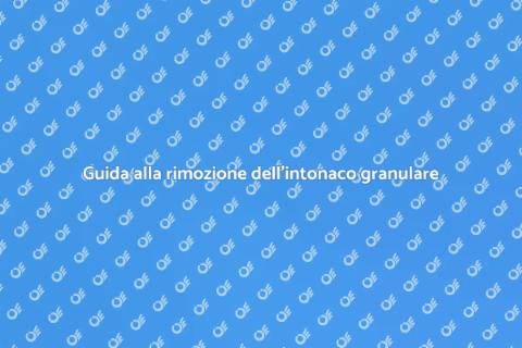 Rimuovere l'intonaco granulare facilmente