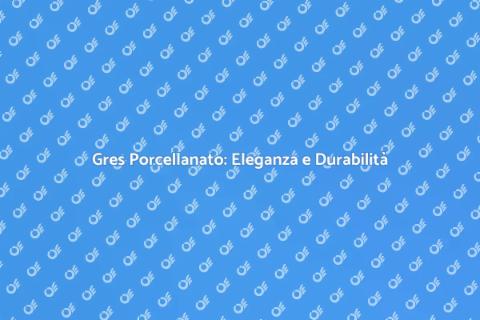 Pavimento in Gres Porcellanato