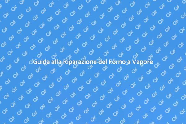 Ripara il Tuo Forno a Vapore Facile