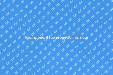 Installare una recinzione facilmente