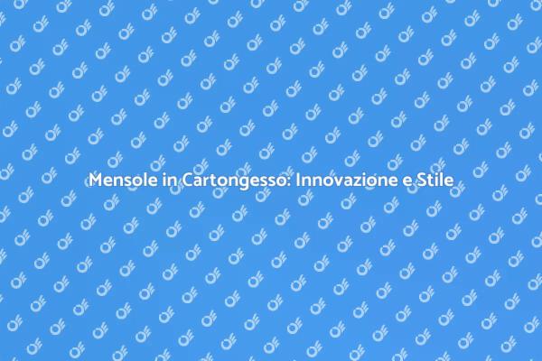 Mensole in Cartongesso: Estetica e Funzionalità