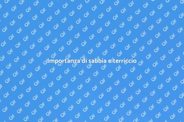 Sabia e terriccio nei tuoi progetti